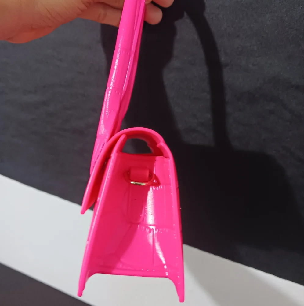 Women Hot pink neon mini purse bag - Picture 10 of 11